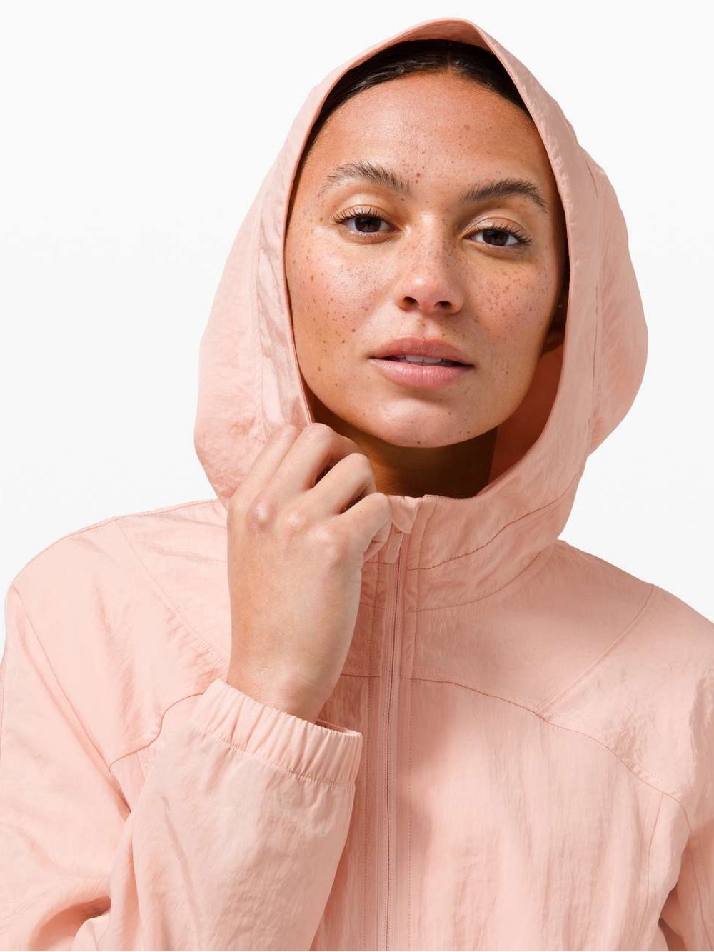 Lululemon Ready to Go Jacket In Pink Mist Size 12 Drawcord Waistband - Picture 3 of 13
